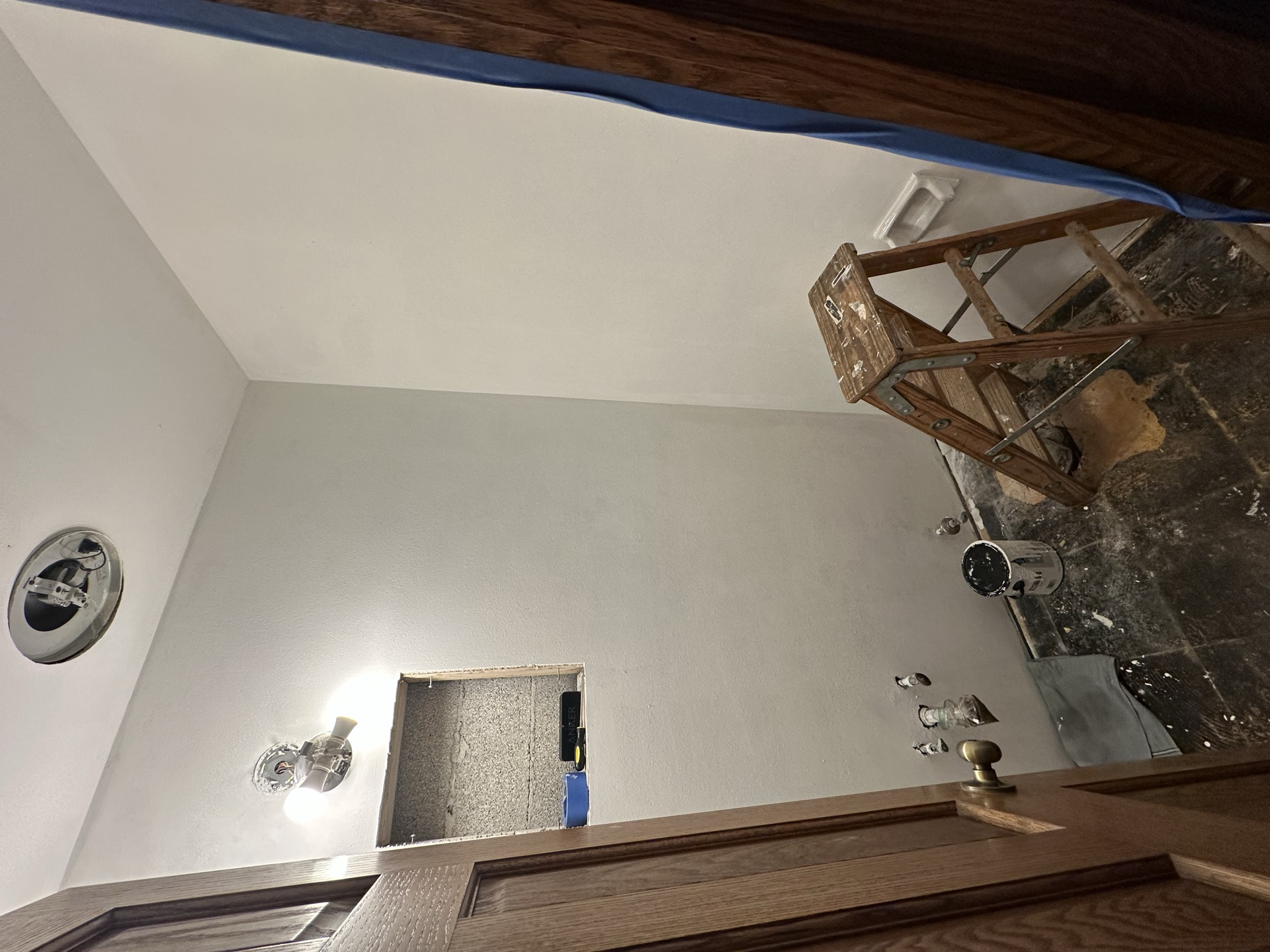 Bathroom mid-renovation